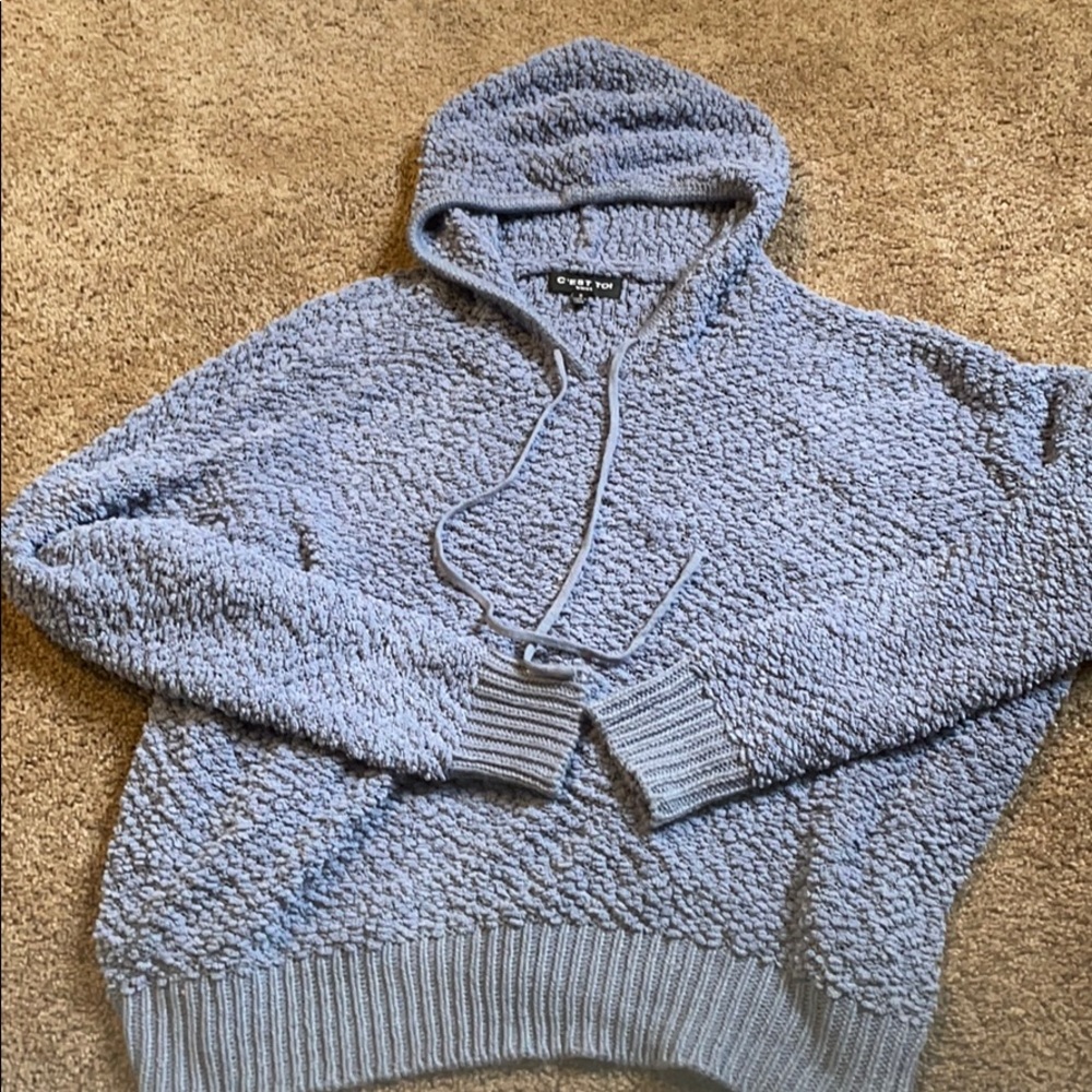 Blue Sherpa Sweatshirt